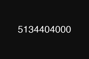 5134404000