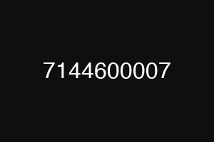 7144600007