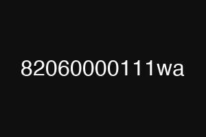 82060000111wa