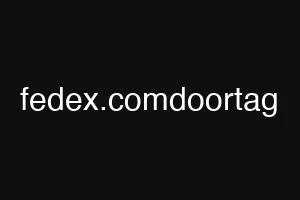 fedex.comdoortag